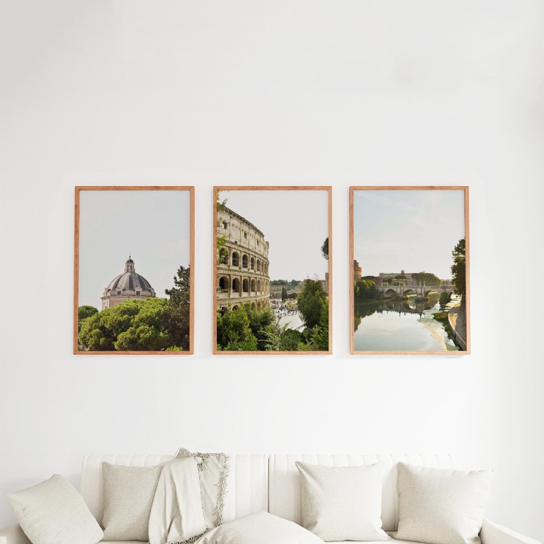 Set of 3 Travel Prints - A Day in Rome - Digital Download