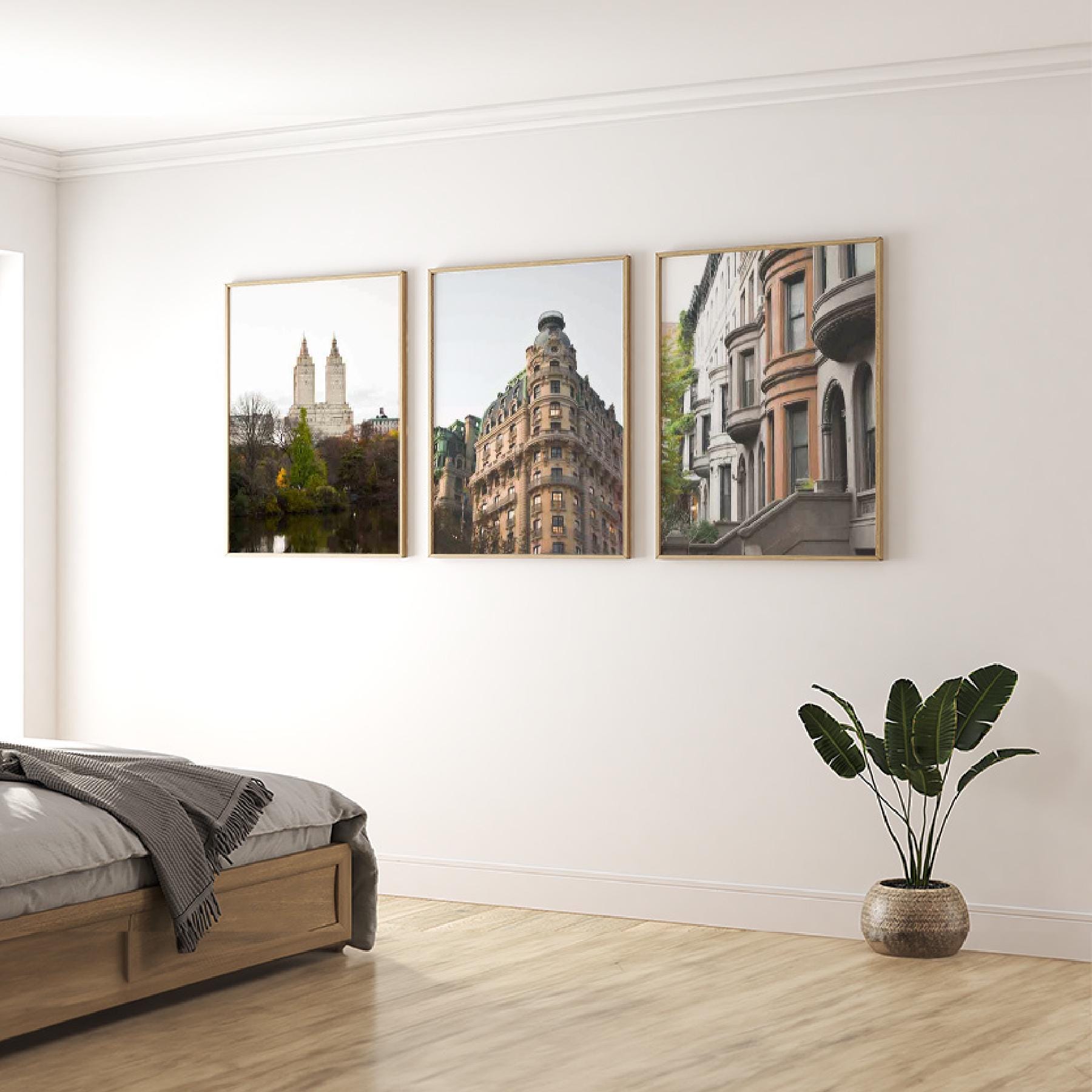 Set of 3 Travel Prints - New York City Buildings - Digital Download