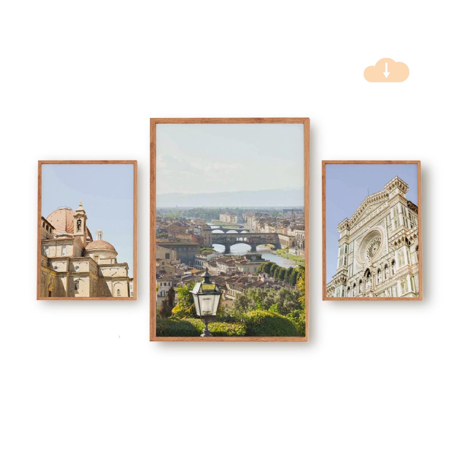 Set of 3 Travel Prints - Florence - Digital Download