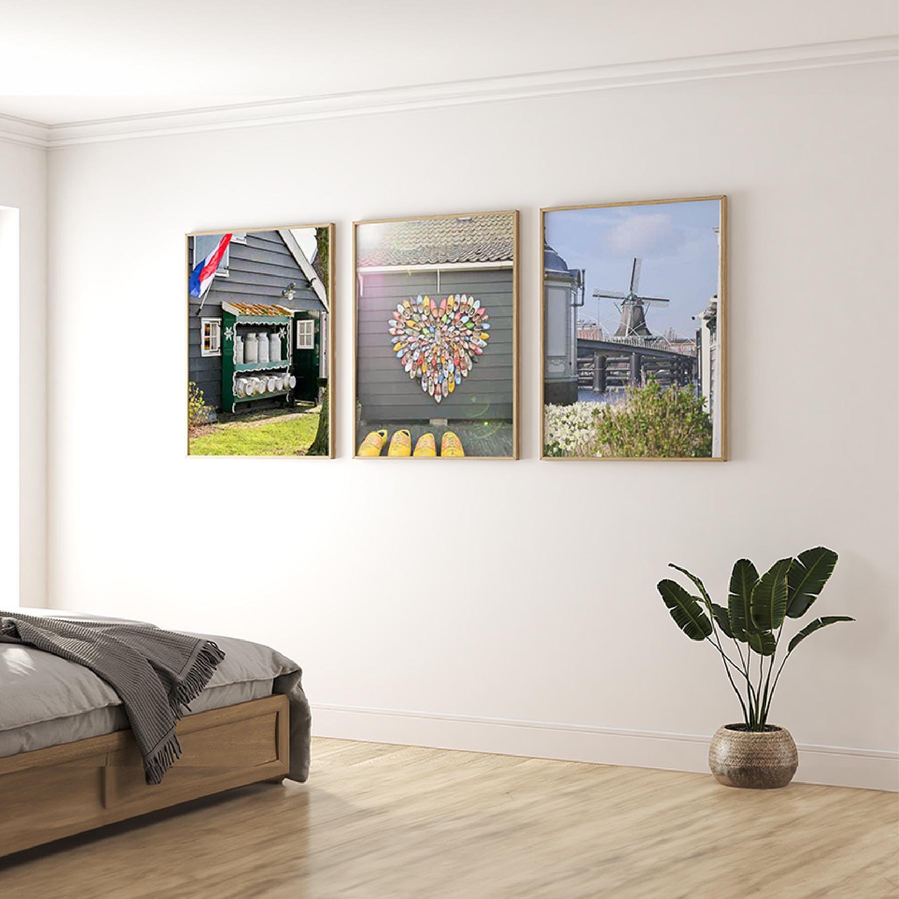 Set of 3 Travel Prints - Zaanse Schans - Digital Download