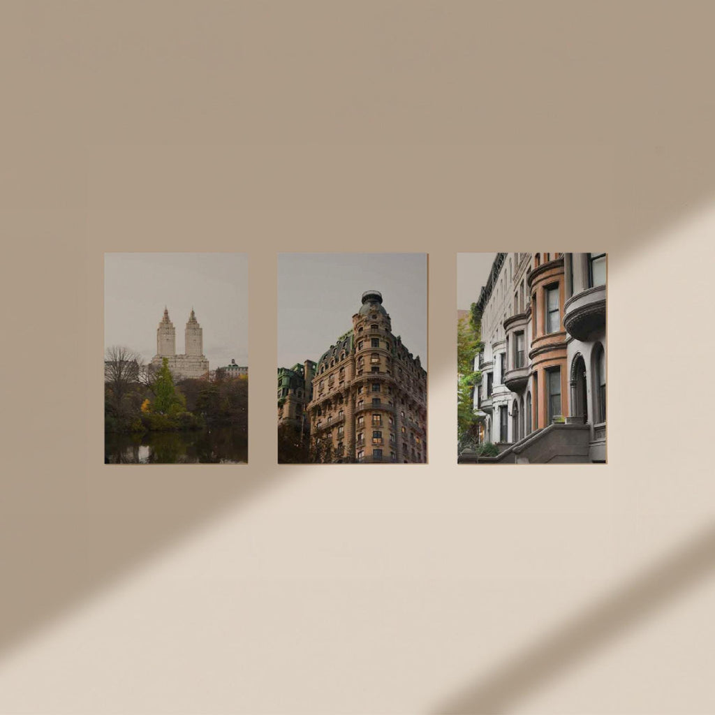 Set of 3 Travel Prints - New York City Buildings - Digital Download