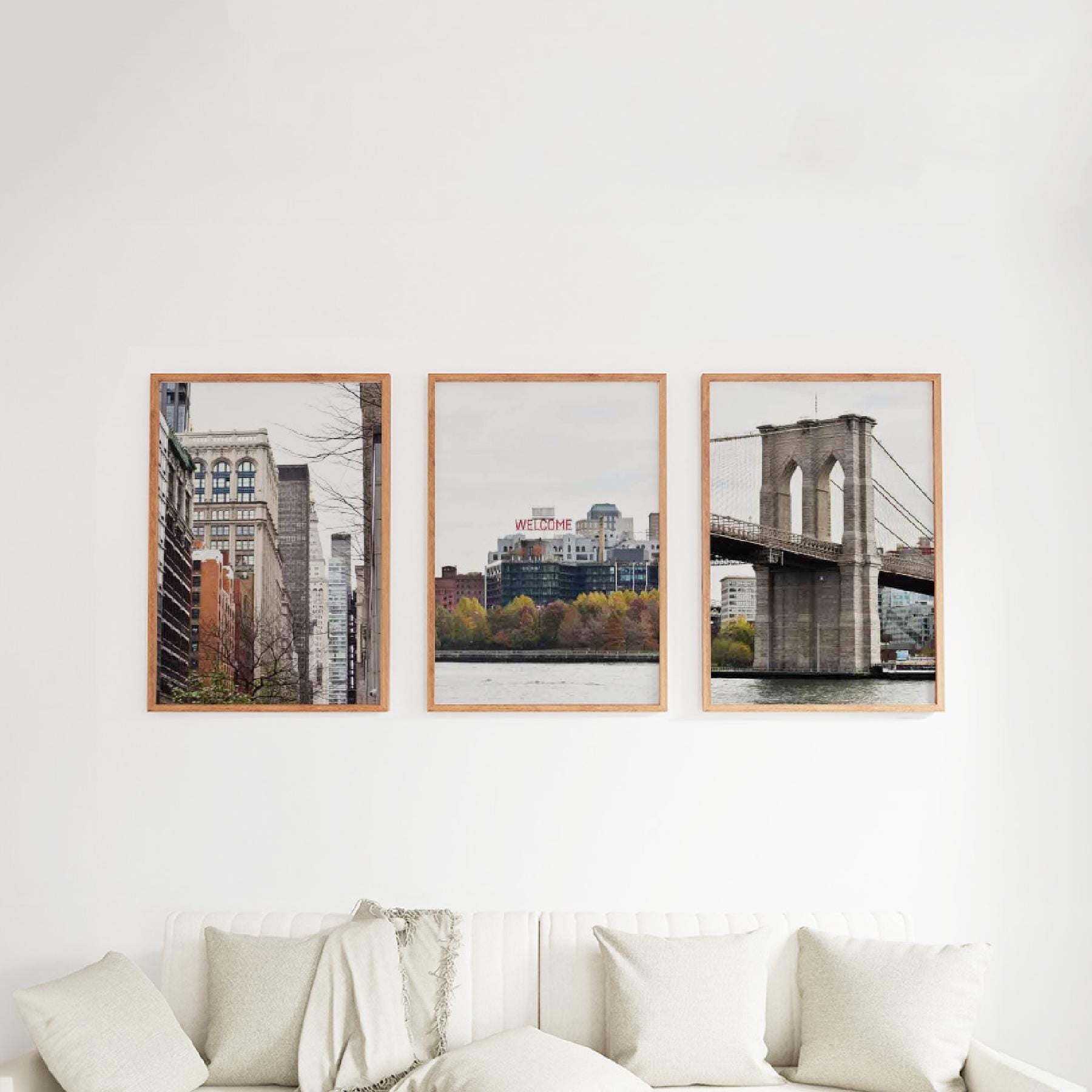 Set of 3 Travel Prints - Welcome to New York - Digital Download