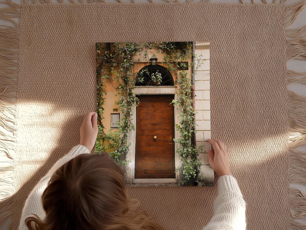 Door with Vines in Italy Print