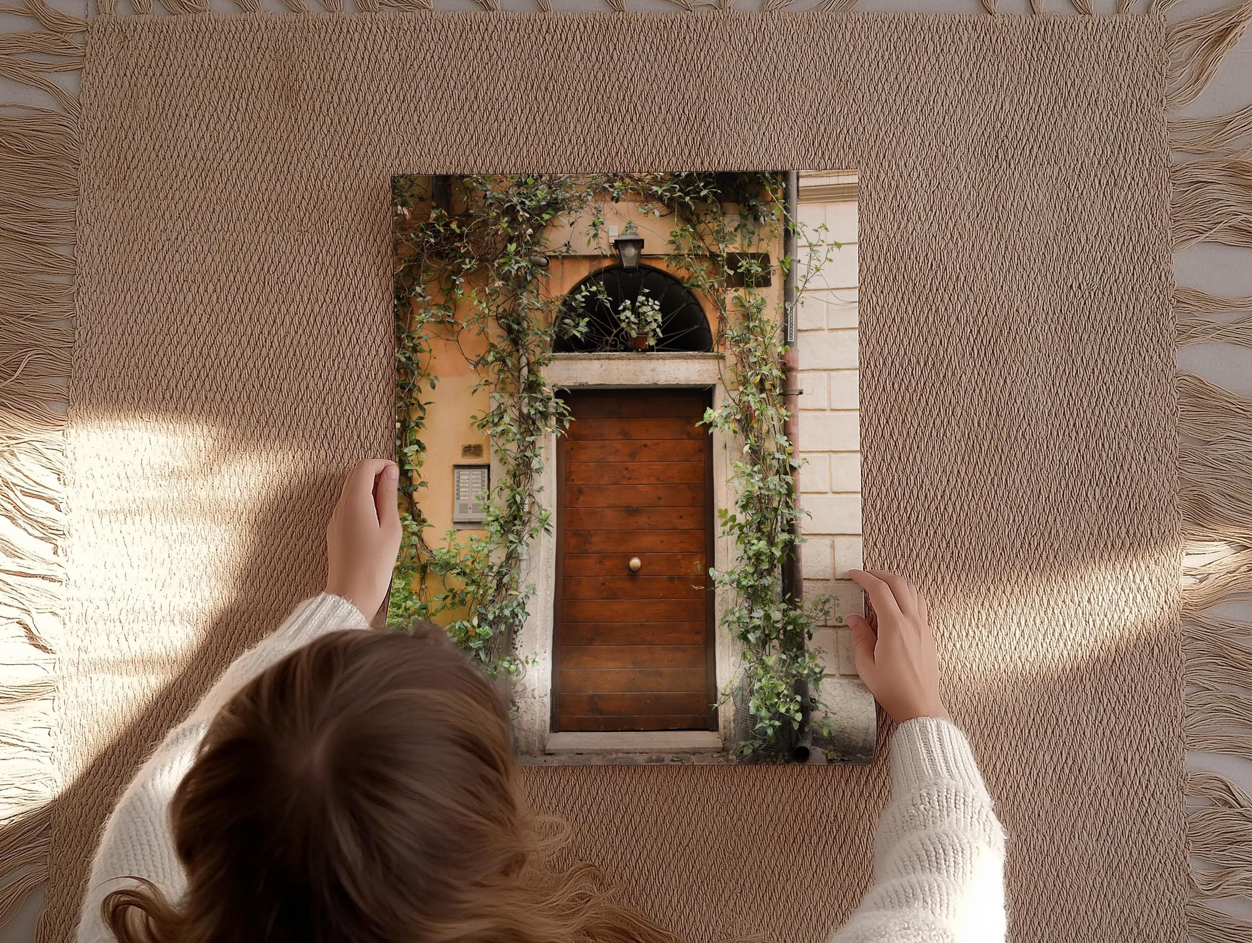 Door with Vines in Italy Print