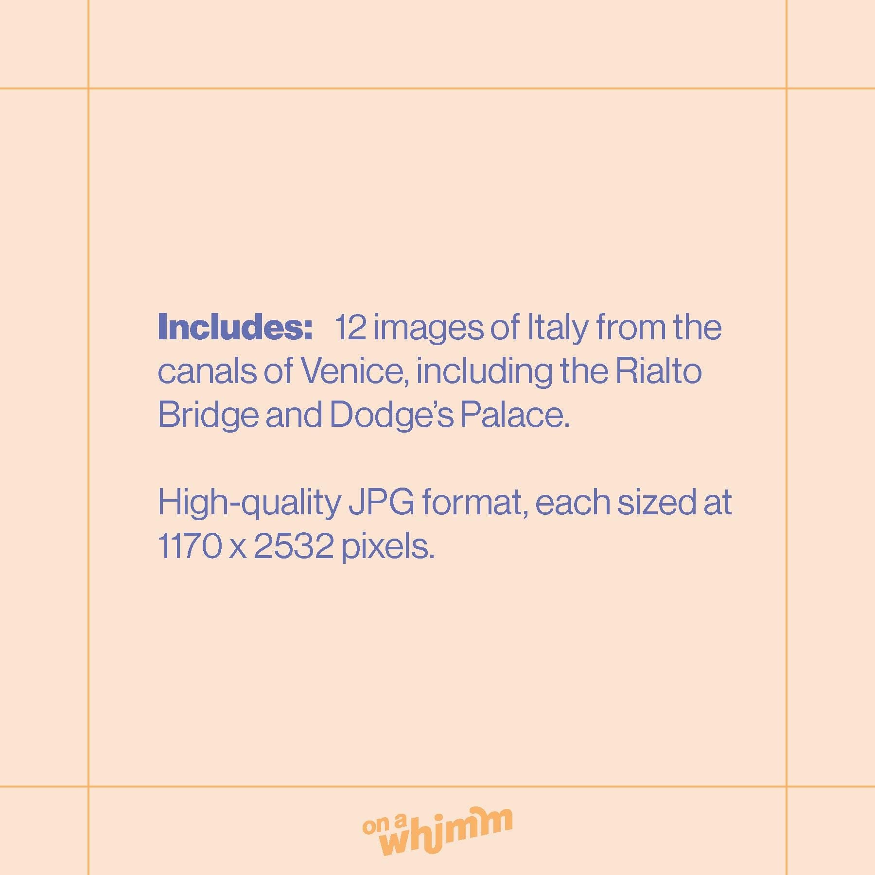 Phone Screensavers - Venice Italy Pack - Digital Download