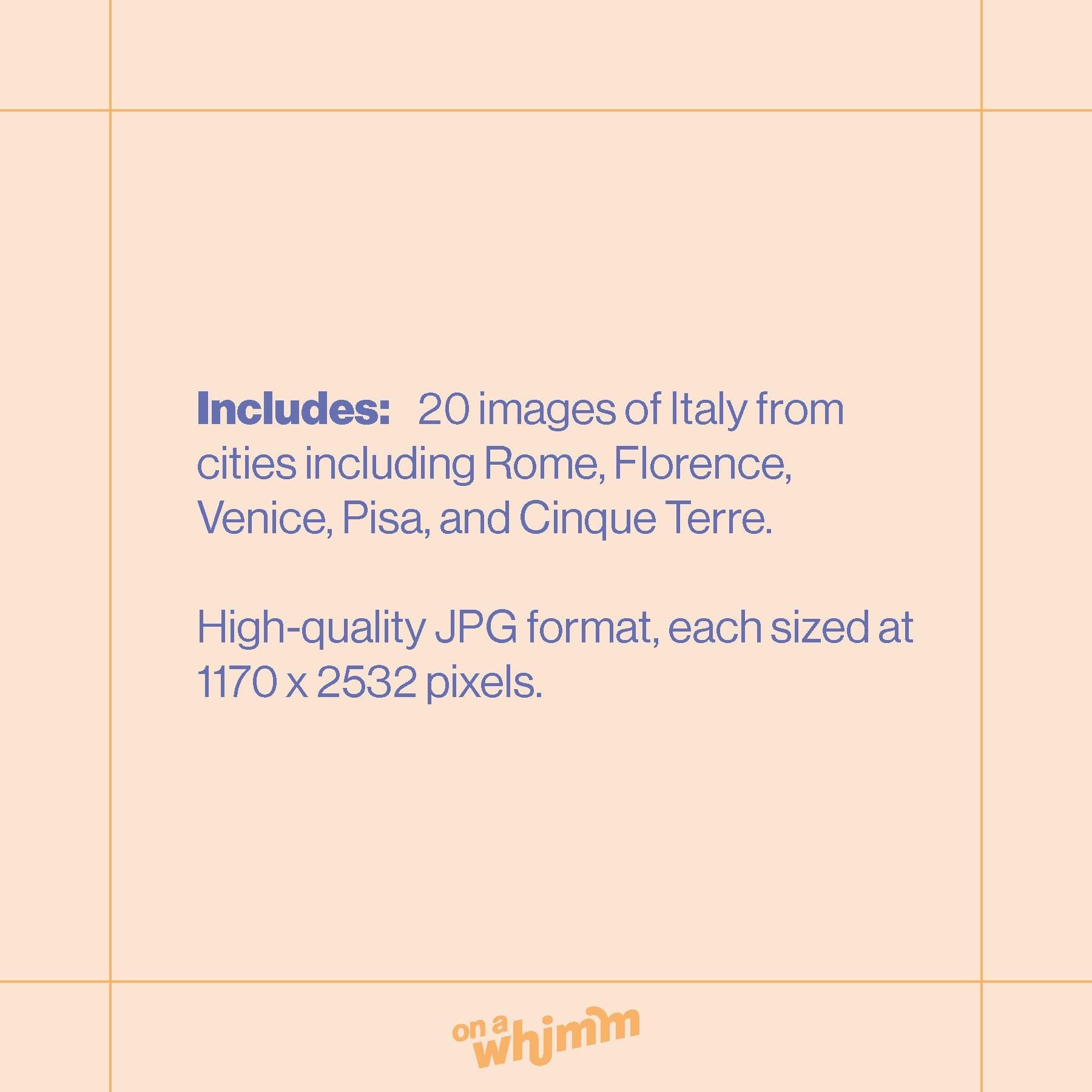Phone Screensavers - Italy Bundle Pack - Digital Download