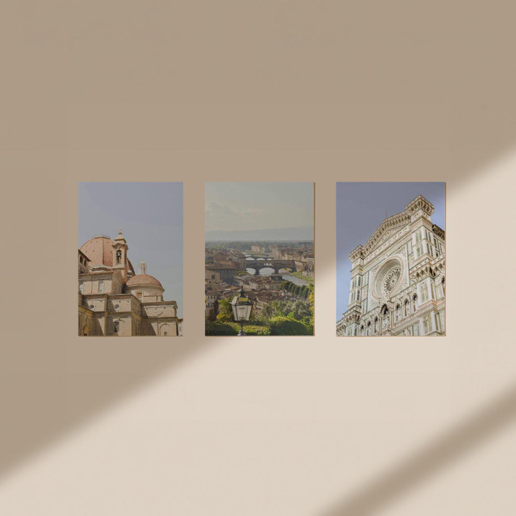 Set of 3 Travel Prints - Florence - Digital Download