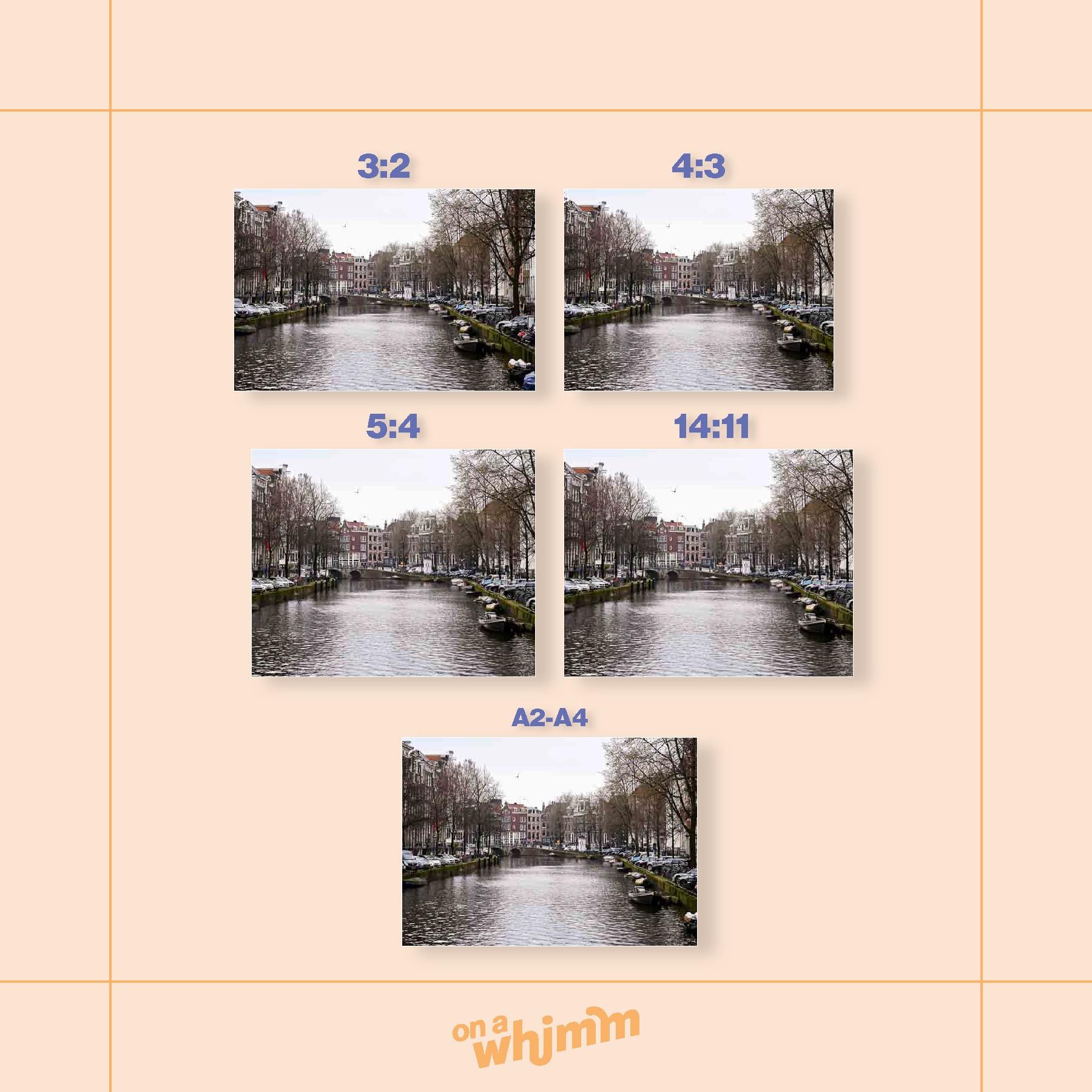 Canal Boats in Amsterdam, Digital Download