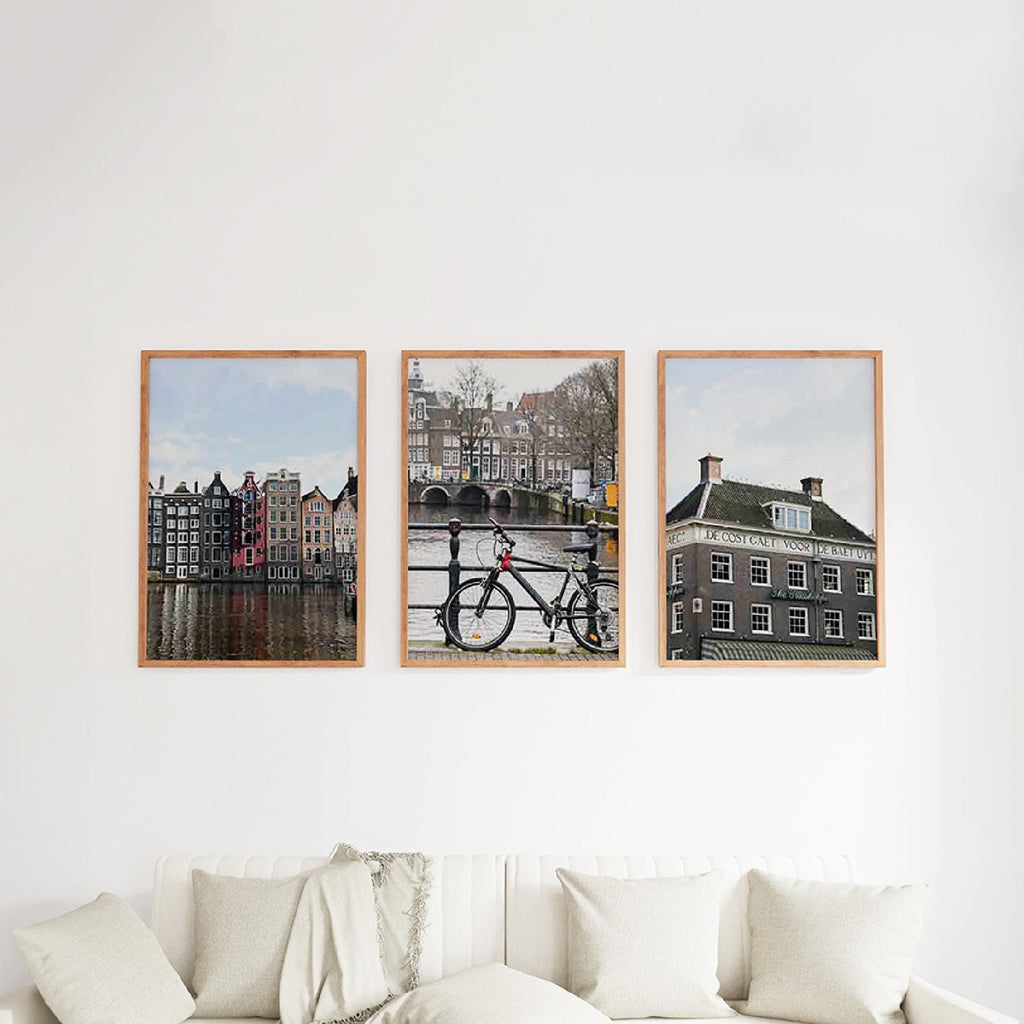 Set of 3 Travel Prints - A Day in Amsterdam - Digital Download