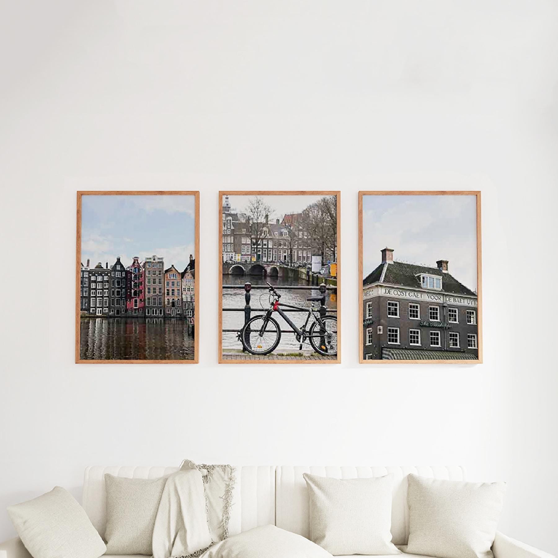 Set of 3 Travel Prints - A Day in Amsterdam - Digital Download