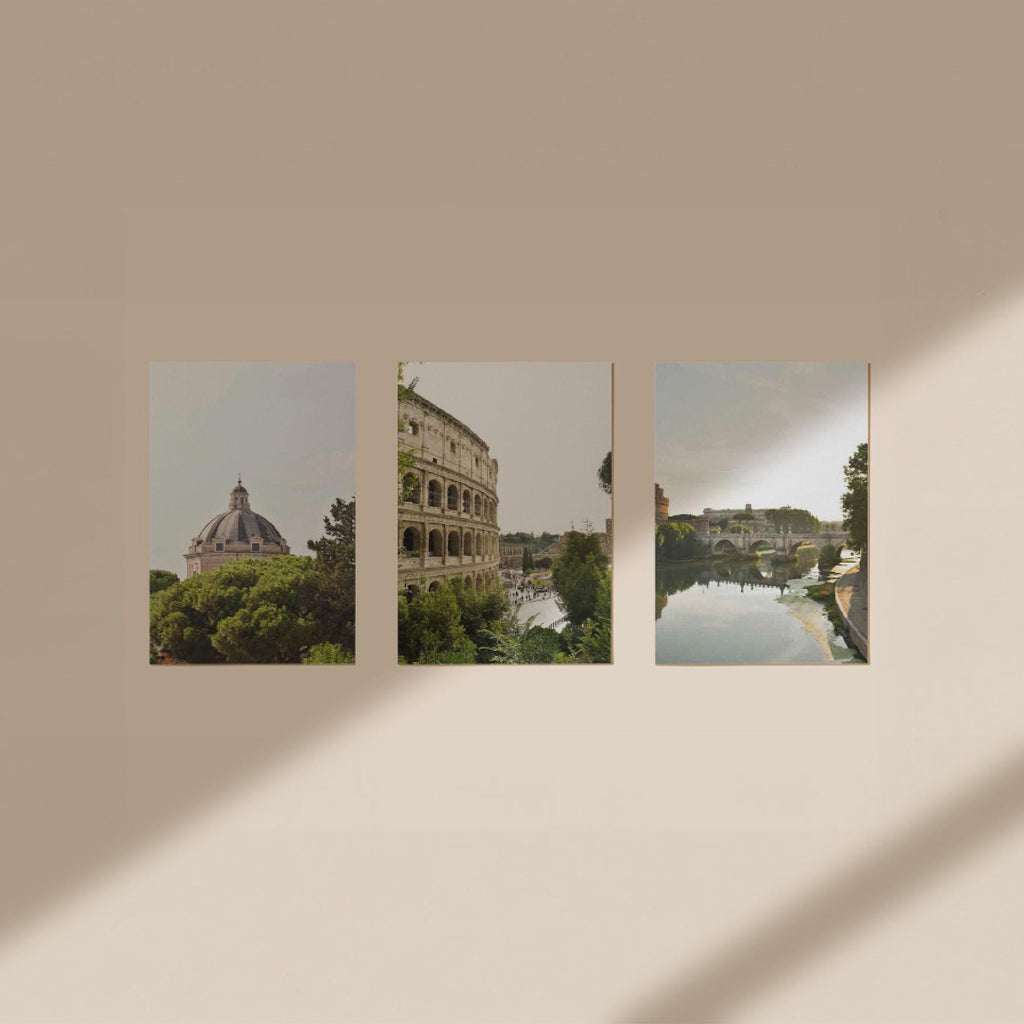 Set of 3 Travel Prints - A Day in Rome - Digital Download