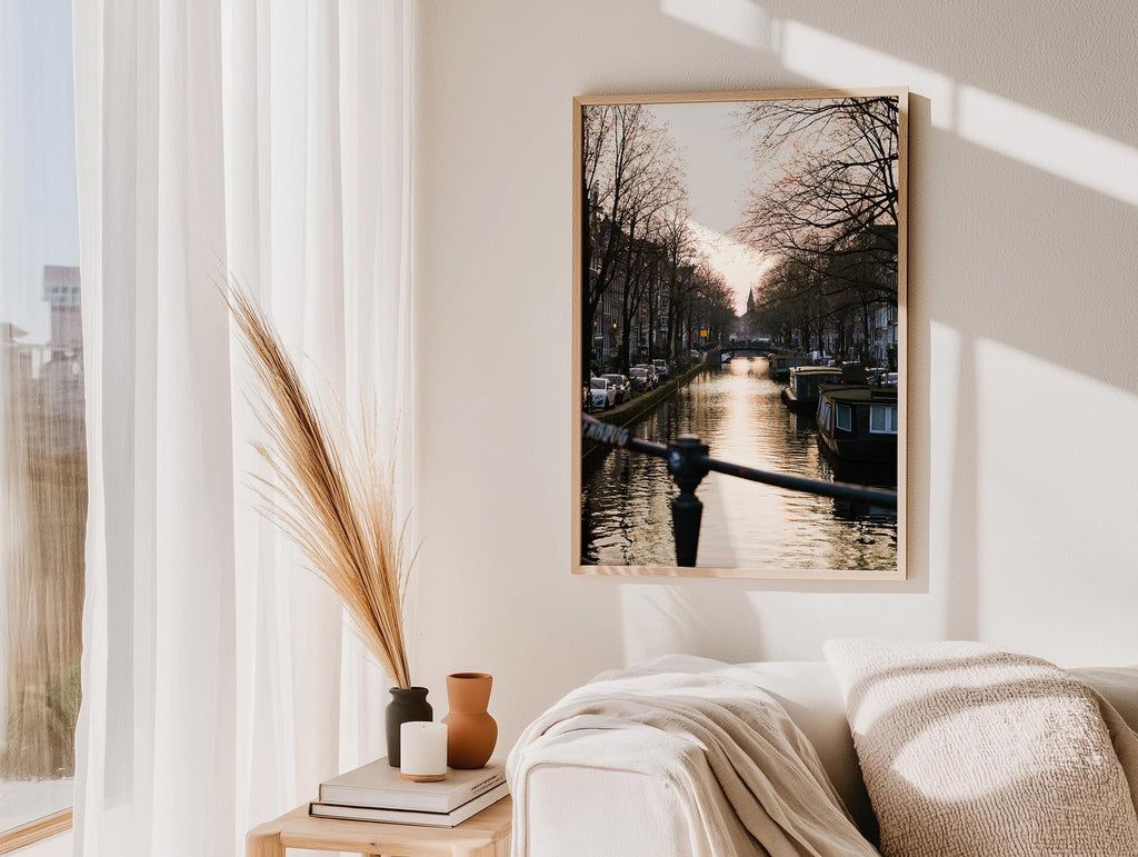 Canal in Amsterdam Print