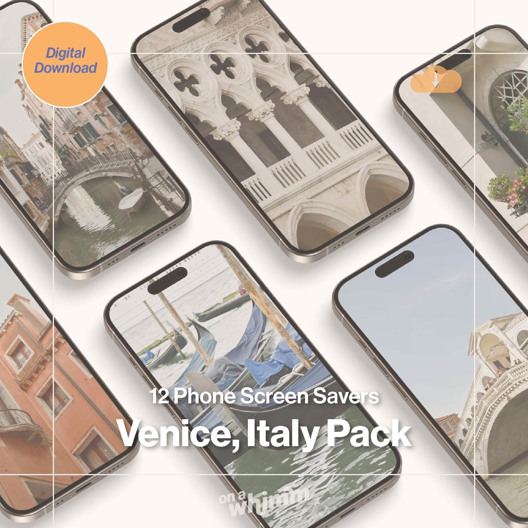 Phone Screensavers - Venice Italy Pack - Digital Download