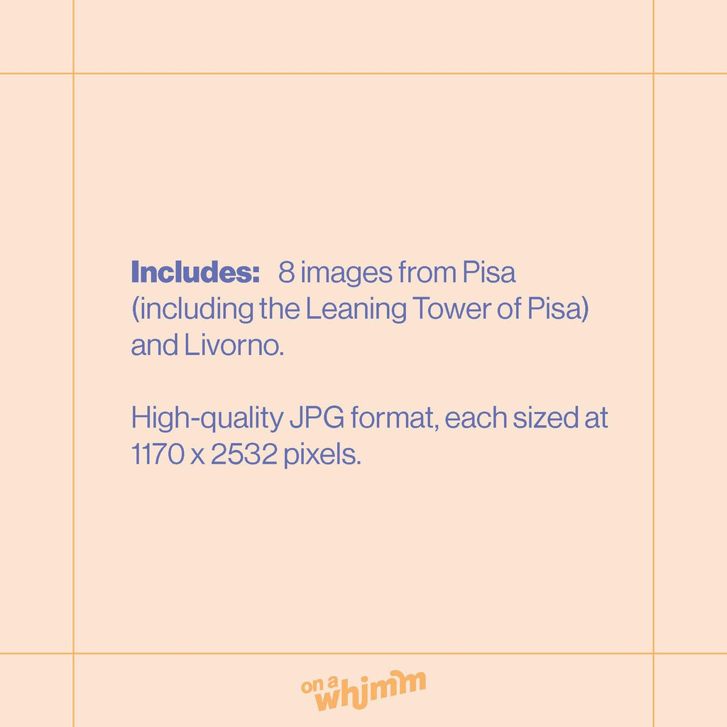 Phone Screensavers - Pisa + Livorno Italy Pack - Digital Download