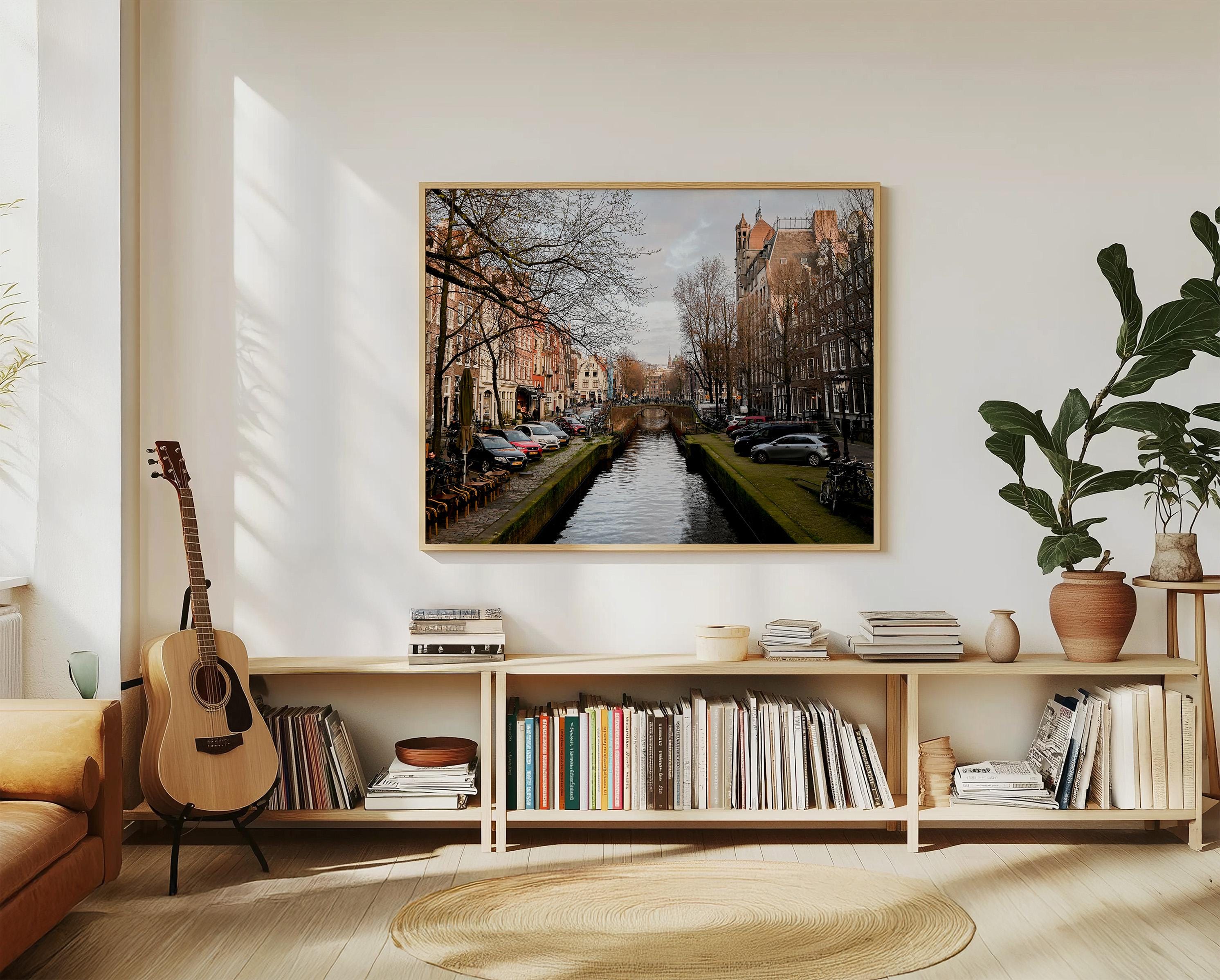 Canal at Sunset in Amsterdam, Digital Download