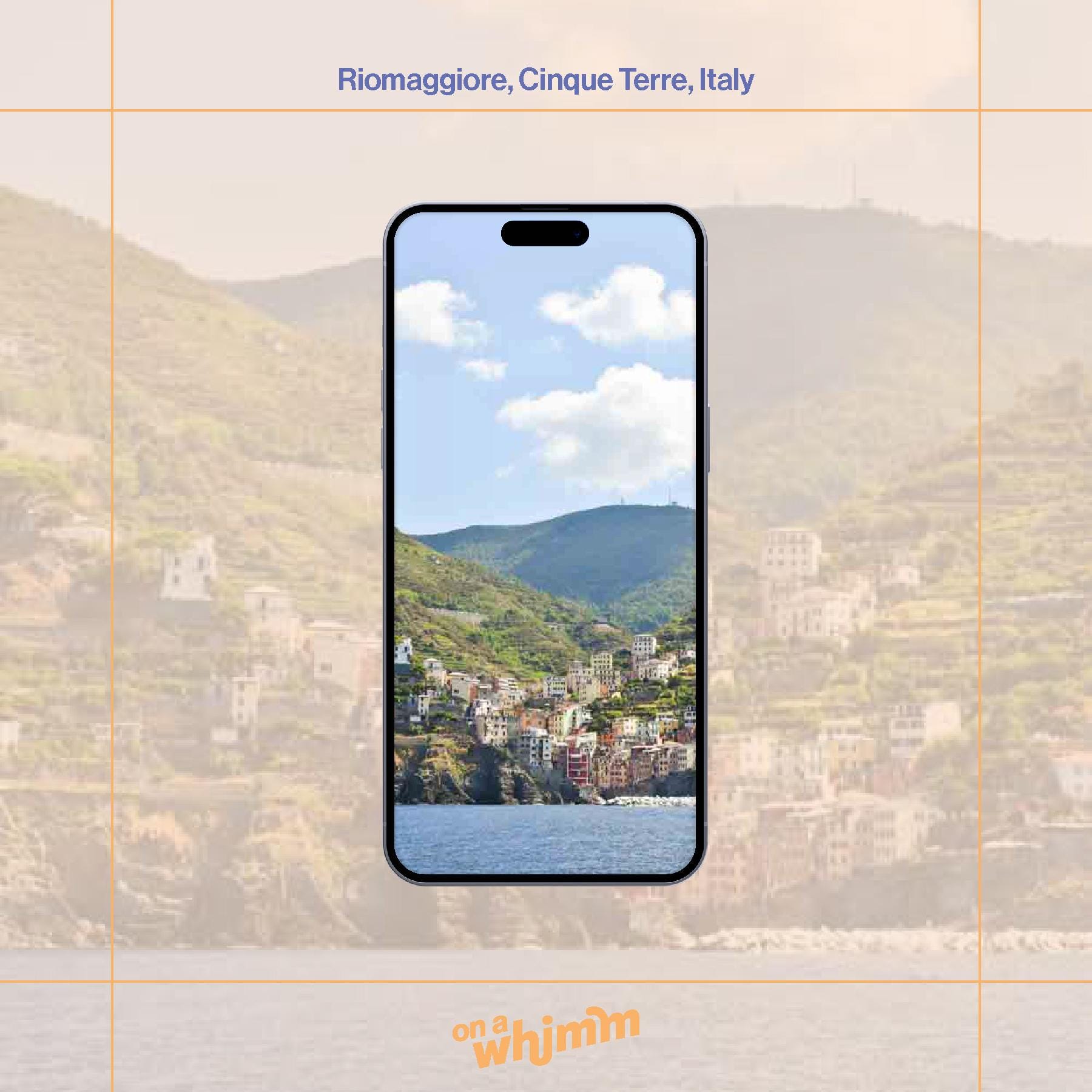 Phone Screensavers - Cinque Terre Italy Pack - Digital Download