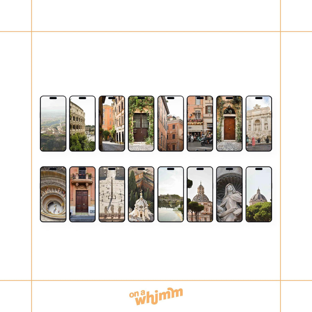 Phone Screensavers - Rome Italy Pack - Digital Download