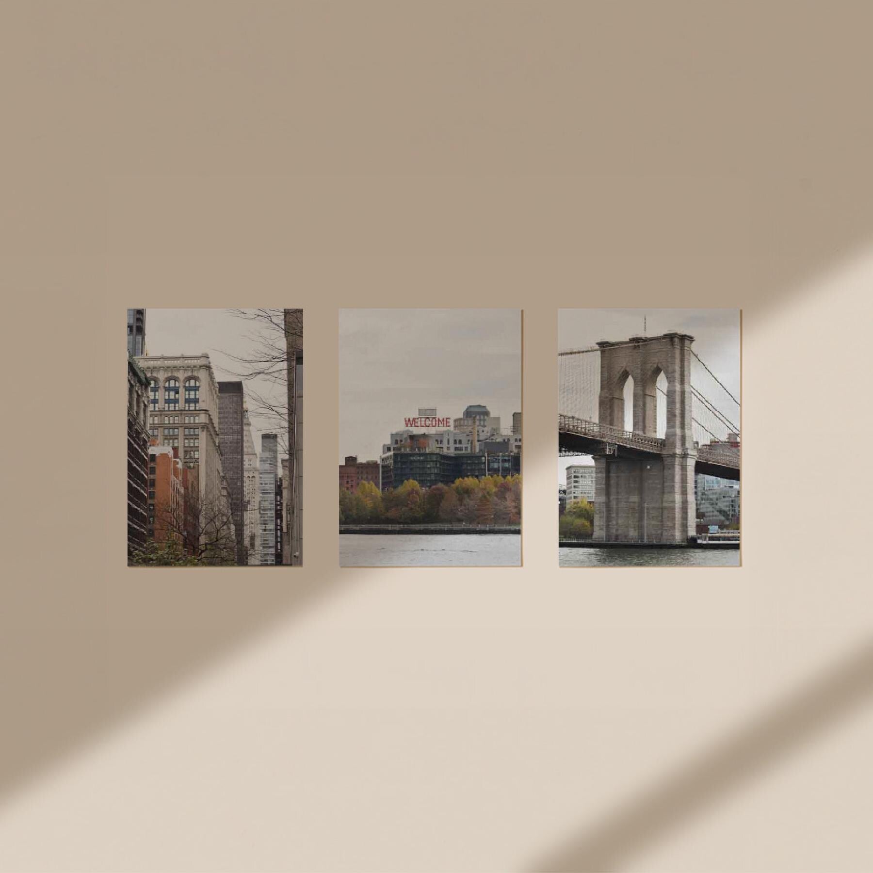 Set of 3 Travel Prints - Welcome to New York - Digital Download