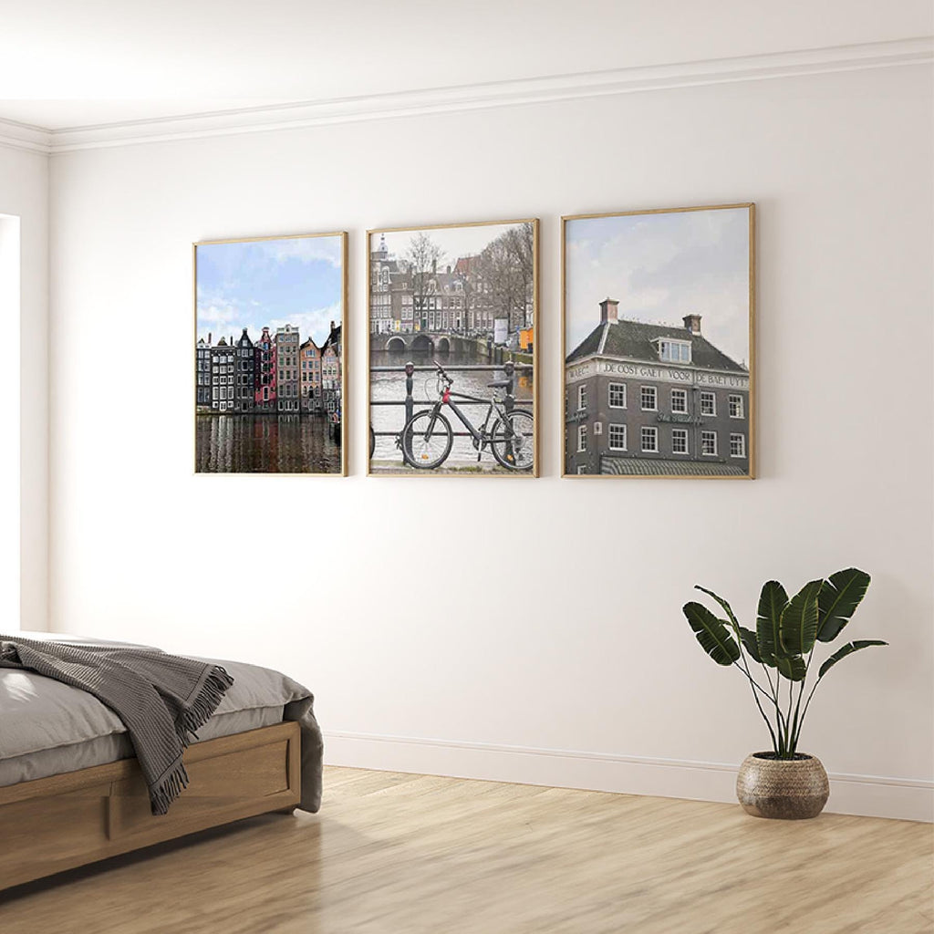 Set of 3 Travel Prints - A Day in Amsterdam - Digital Download