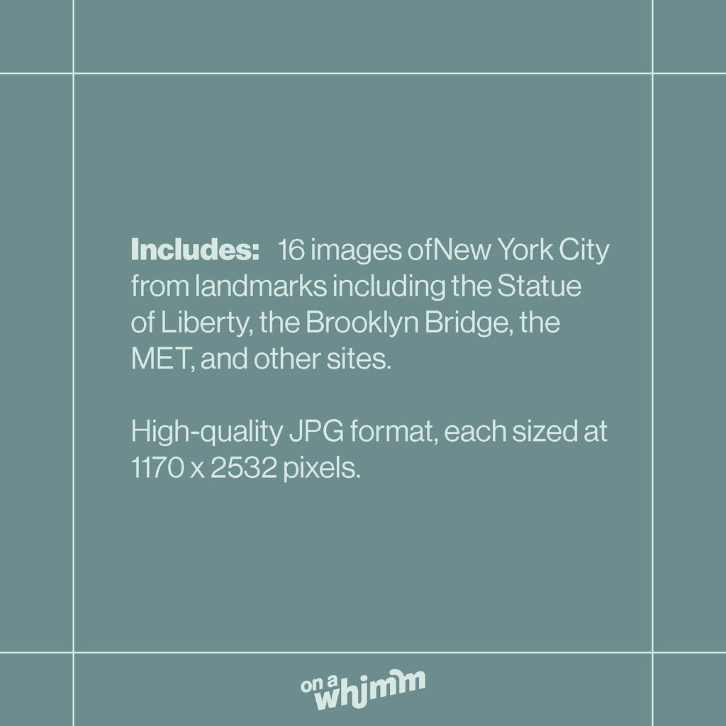 Phone Screensavers - New York City Bundle Pack - Digital Download