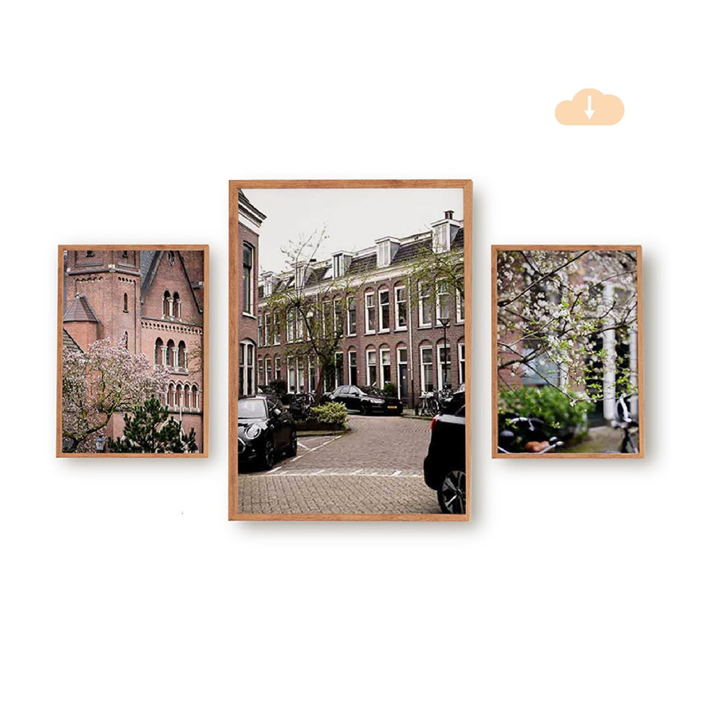 Set of 3 Travel Prints - Utrecht in the Spring - Digital Download