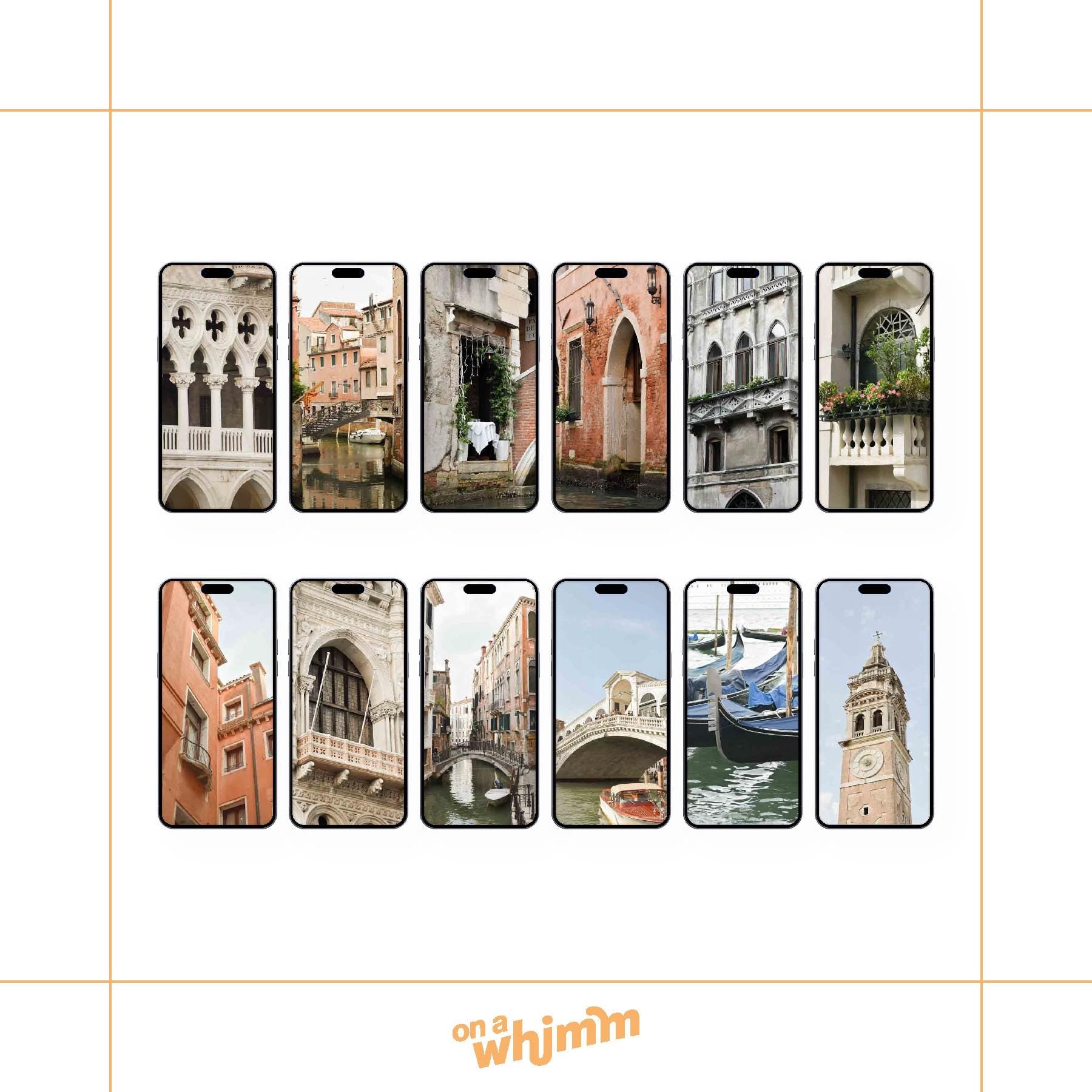 Phone Screensavers - Venice Italy Pack - Digital Download