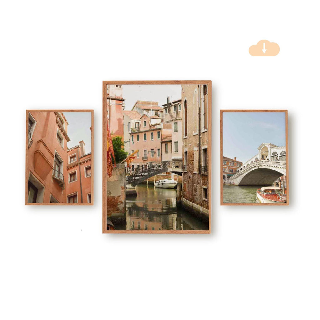 Set of 3 Travel Prints - Venice - Digital Download