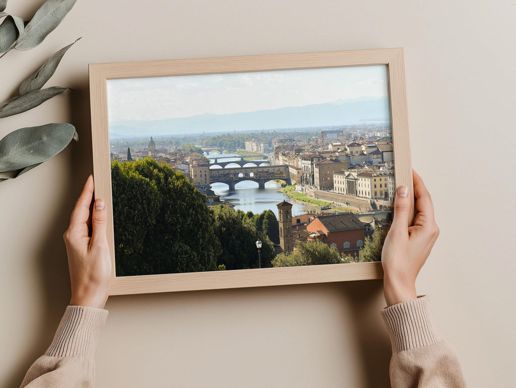 Ponte Vecchio Bridge Landscape Print