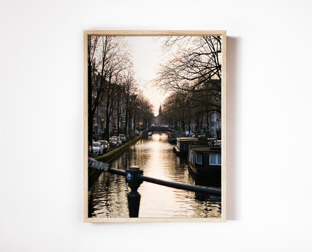 Canal in Amsterdam Print