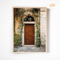 Door with Vines in Italy Print, Digital Download