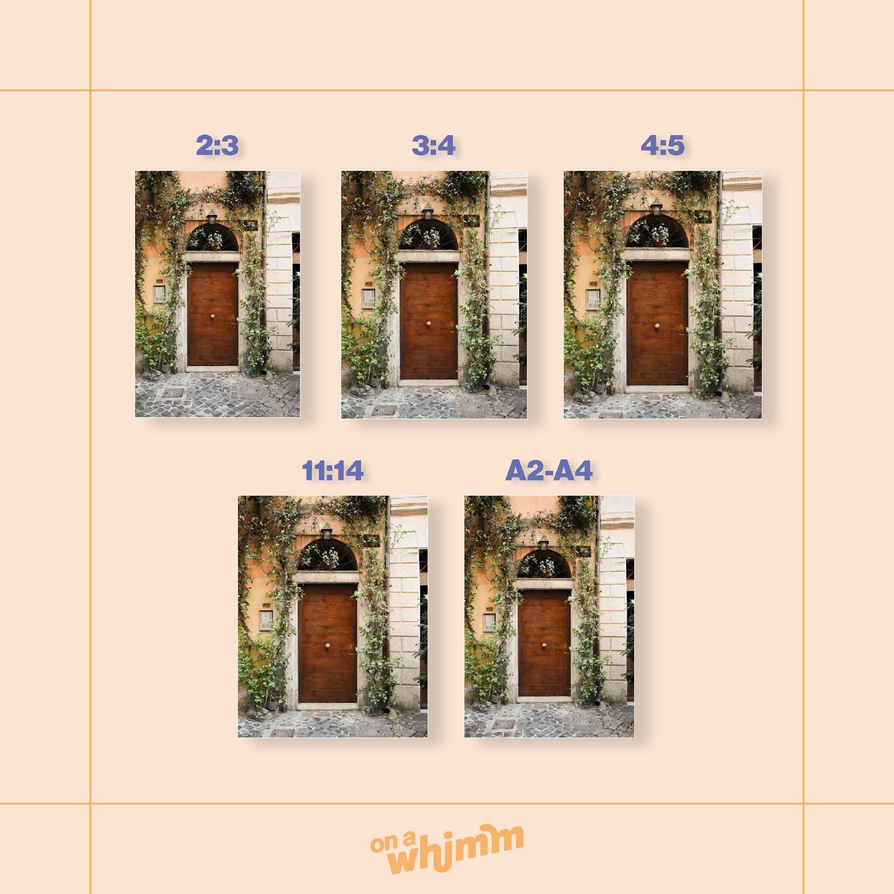 Door with Vines in Italy Print, Digital Download
