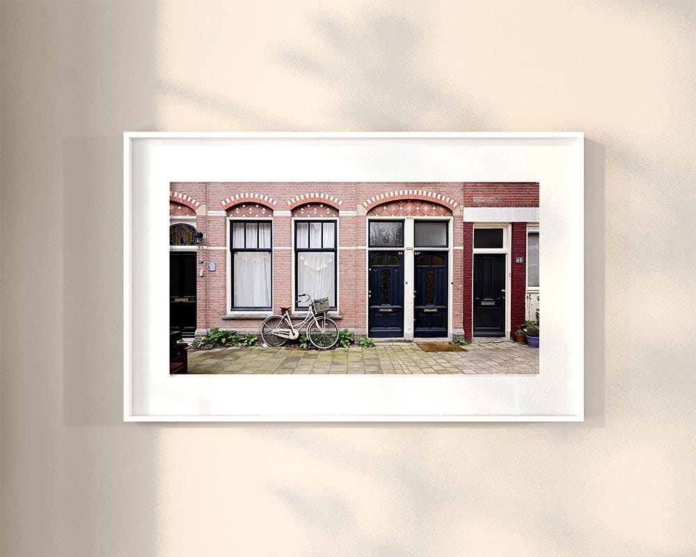 Brick Building with Bike, Digital Download