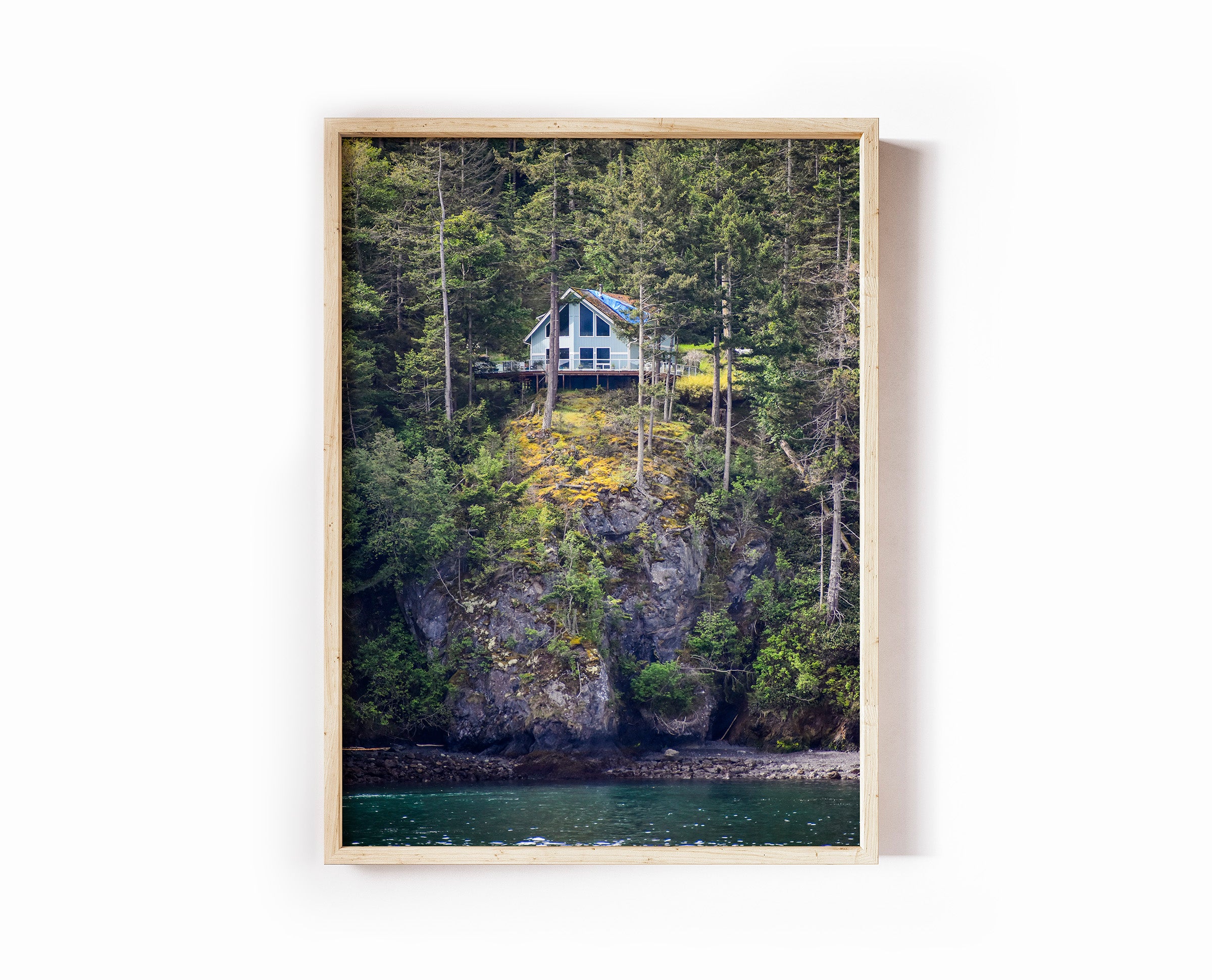 Cliffside Cabin Print