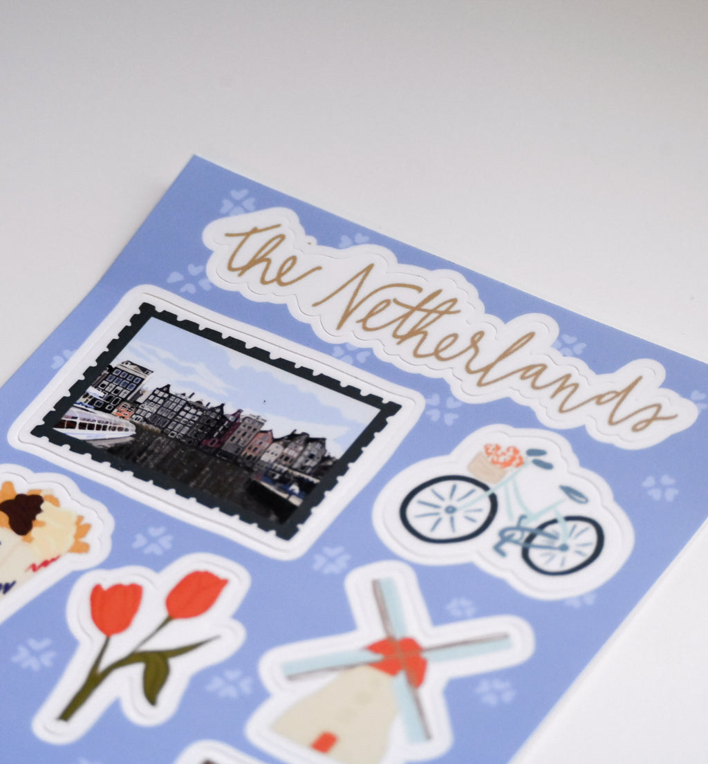 The Netherlands Sticker Sheet - 5x7"