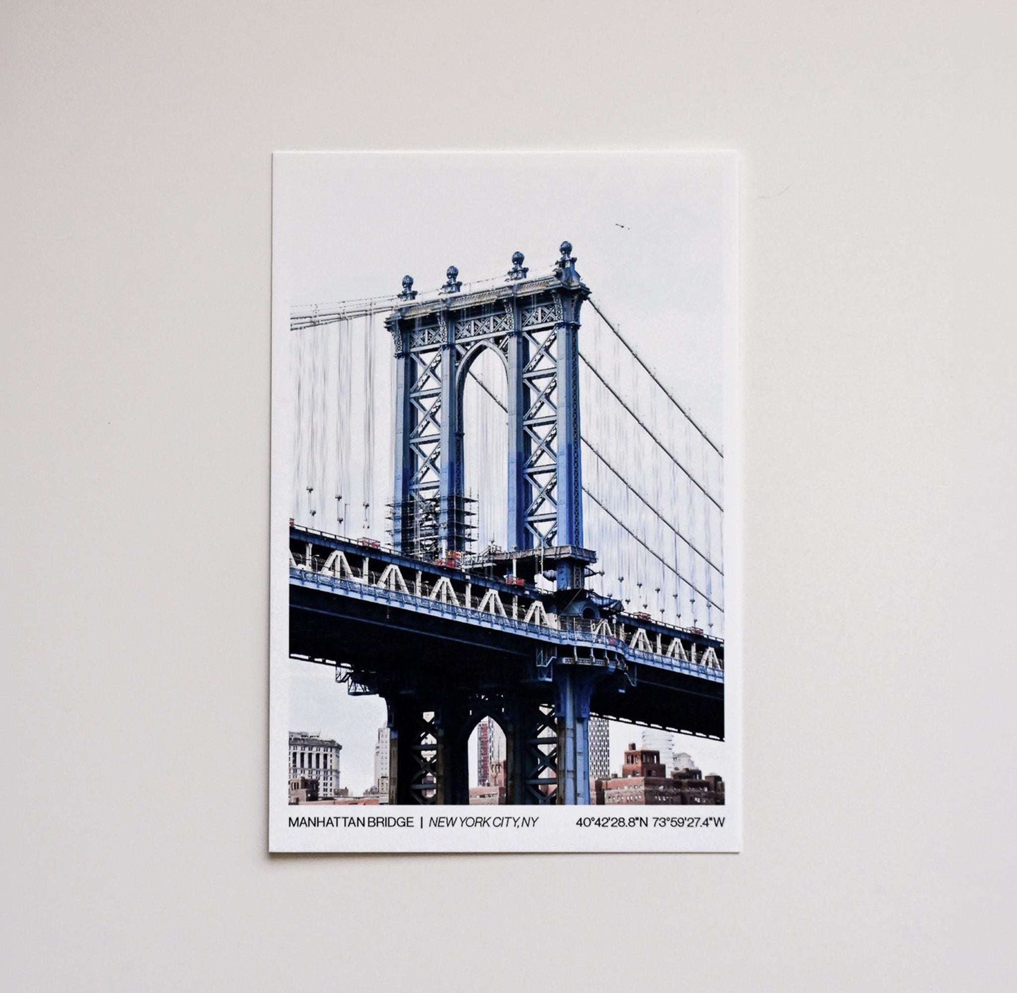 Manhattan Bridge | New York City - Post Card