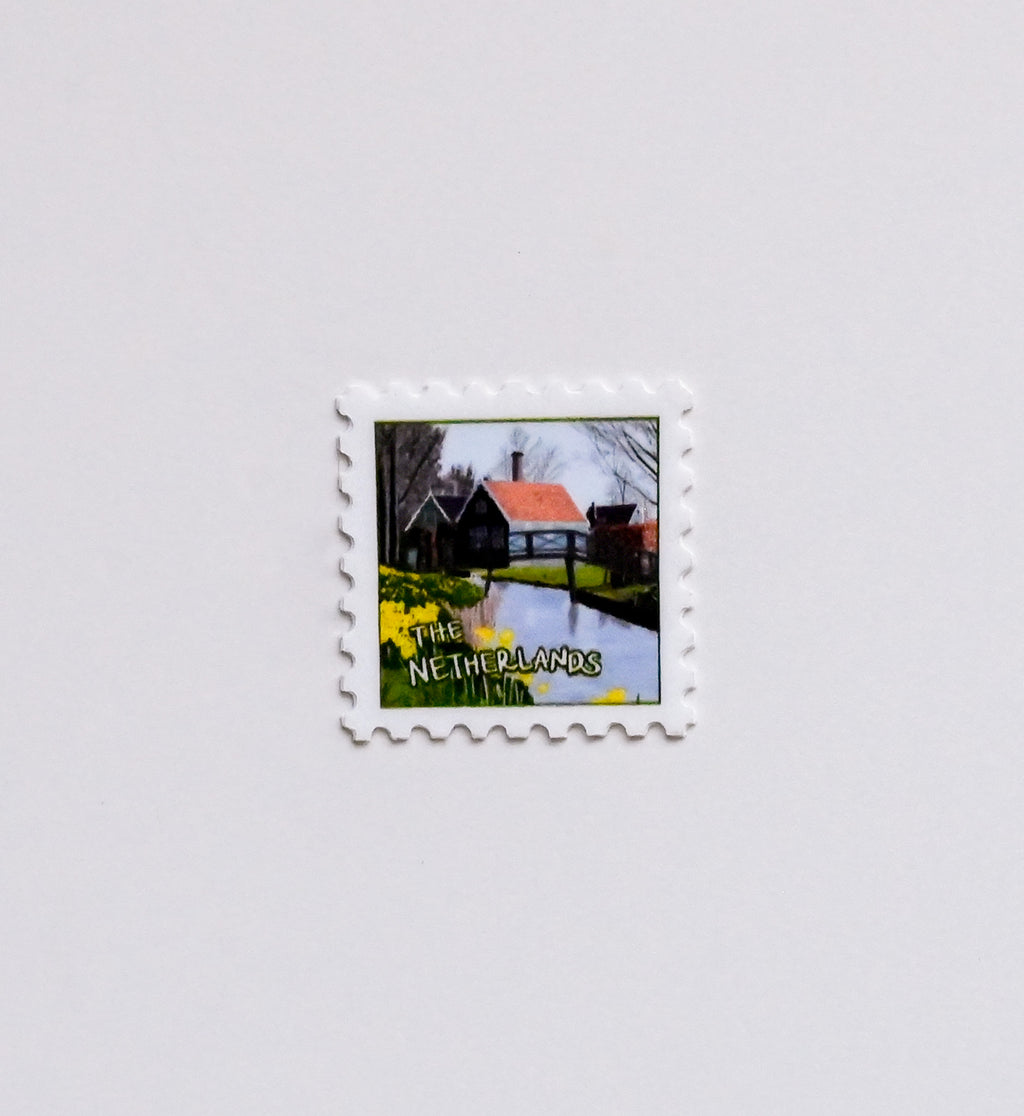 The Netherlands Postage Stamp Sticker - Mini