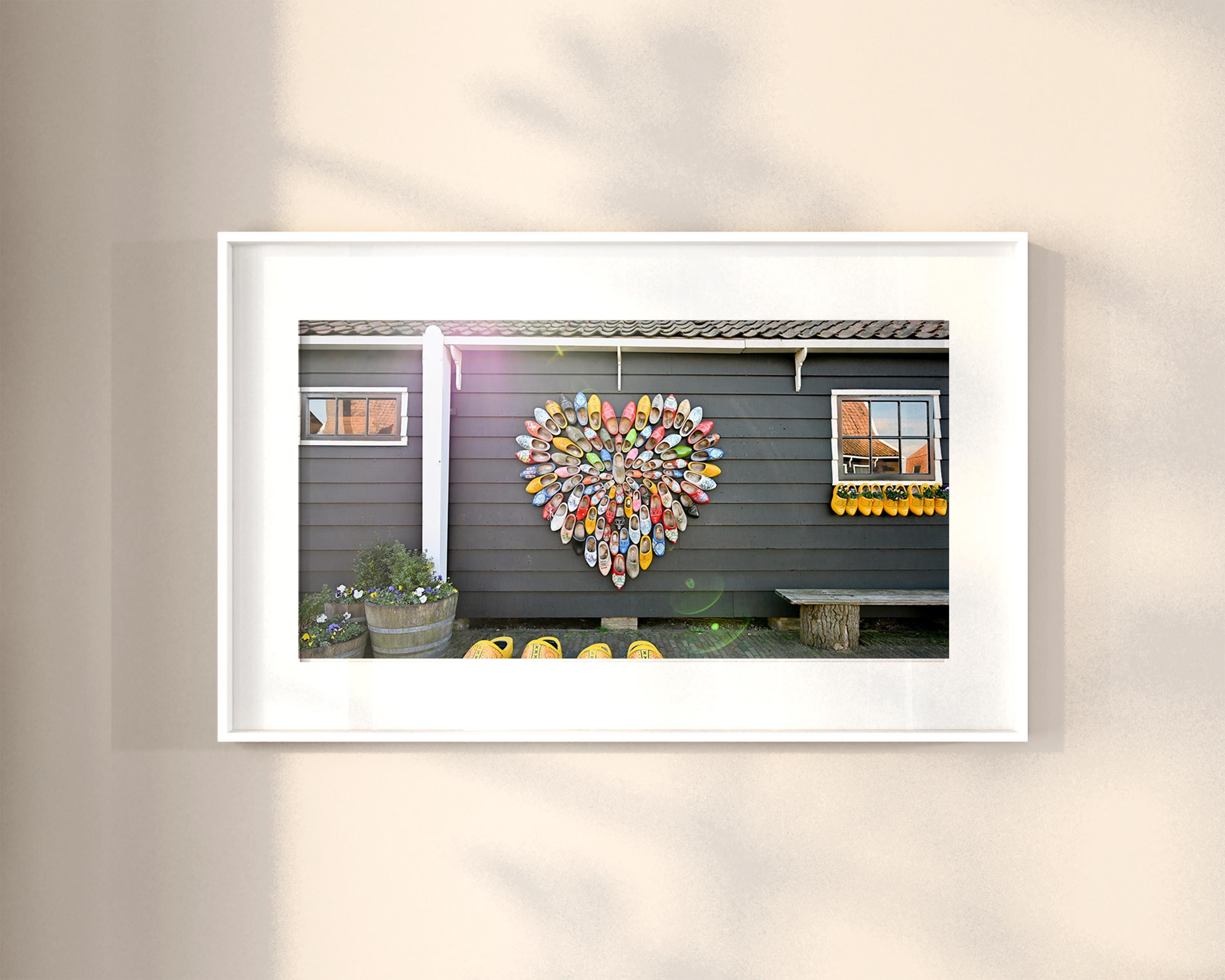 Dutch Clog Heart Print
