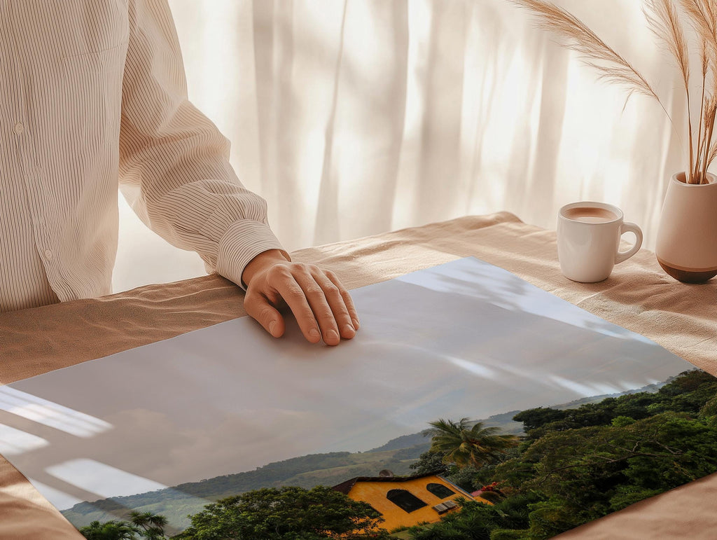 Yellow House in Costa Rica (Landscape), Digital Download