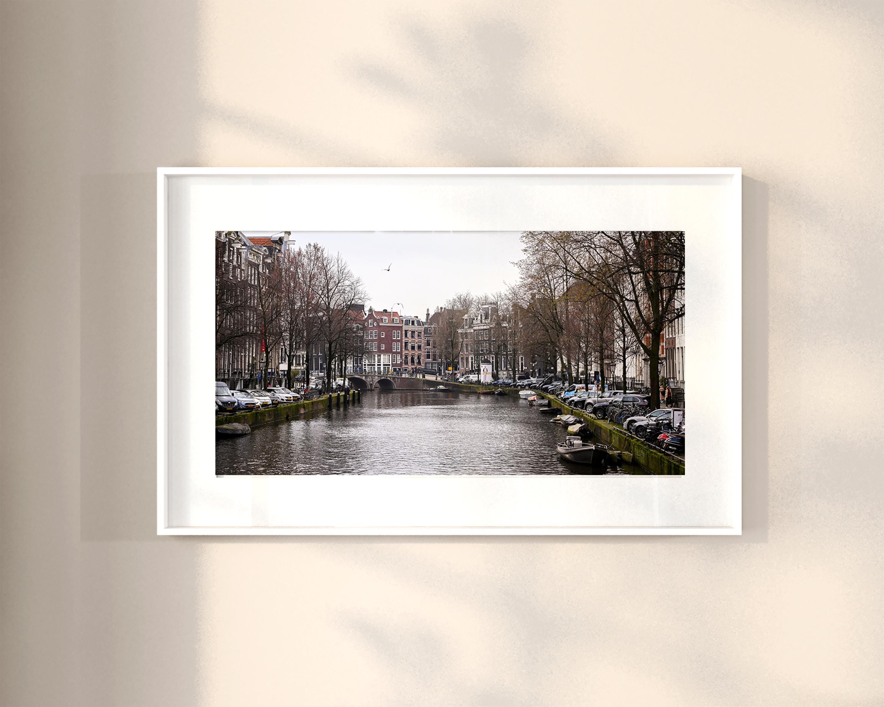 Canal Boats in Amsterdam, Digital Download