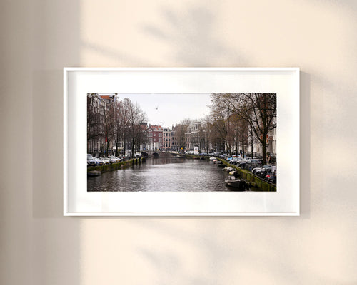 Canal Boats in Amsterdam, Digital Download