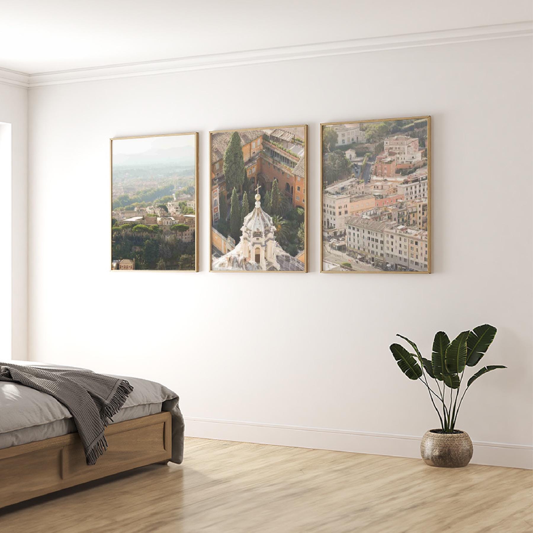 Set of 3 Travel Prints - Rome from Above - Digital Download