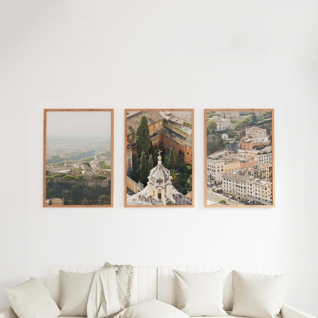 Set of 3 Travel Prints - Rome from Above - Digital Download