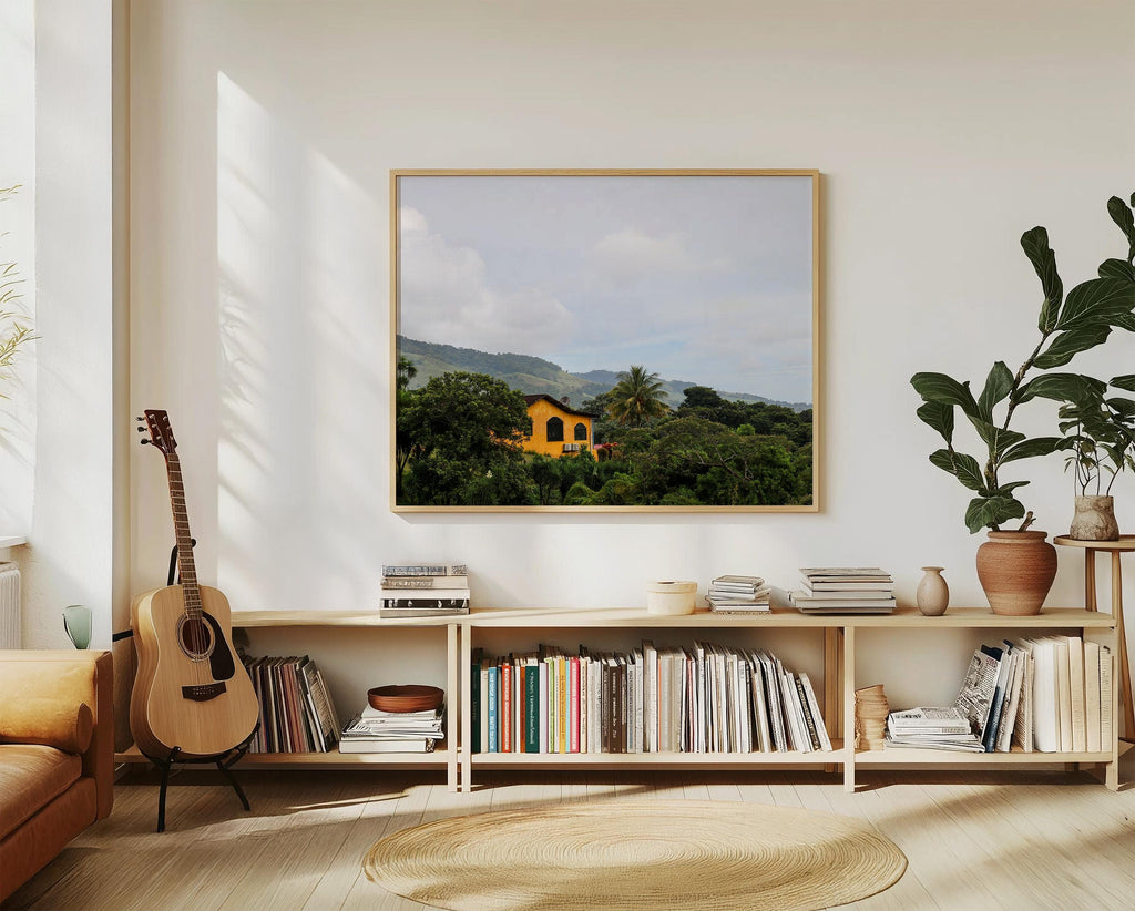Yellow House in Costa Rica (Landscape), Digital Download