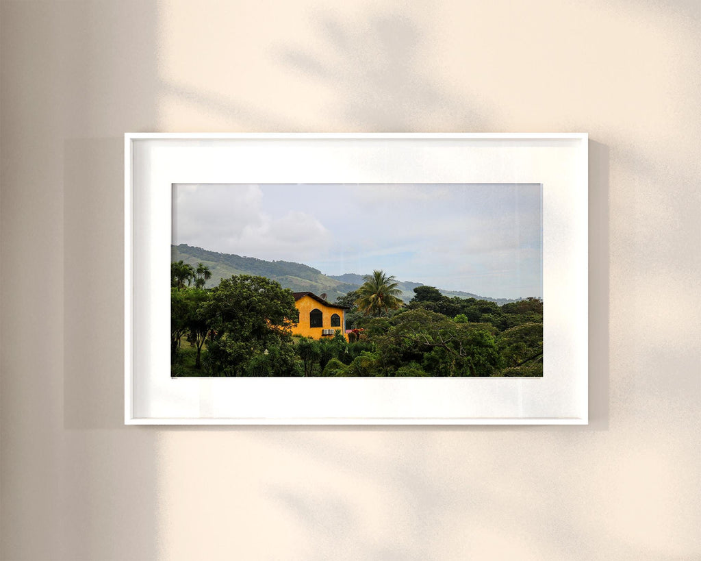 Yellow House in Costa Rica (Landscape), Digital Download