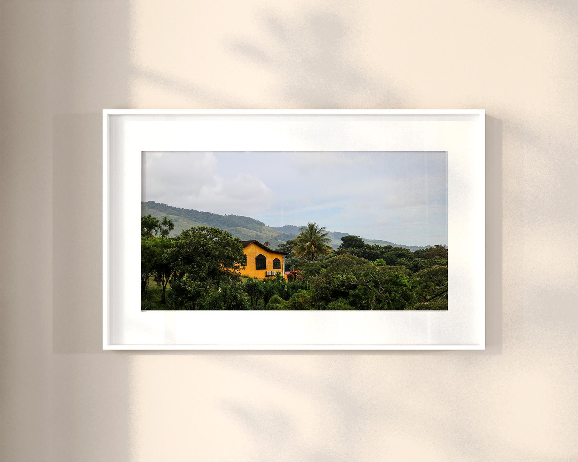Yellow House in Costa Rica (Landscape), Digital Download