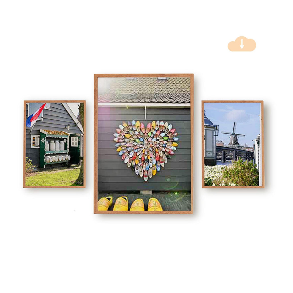 Set of 3 Travel Prints - Zaanse Schans - Digital Download