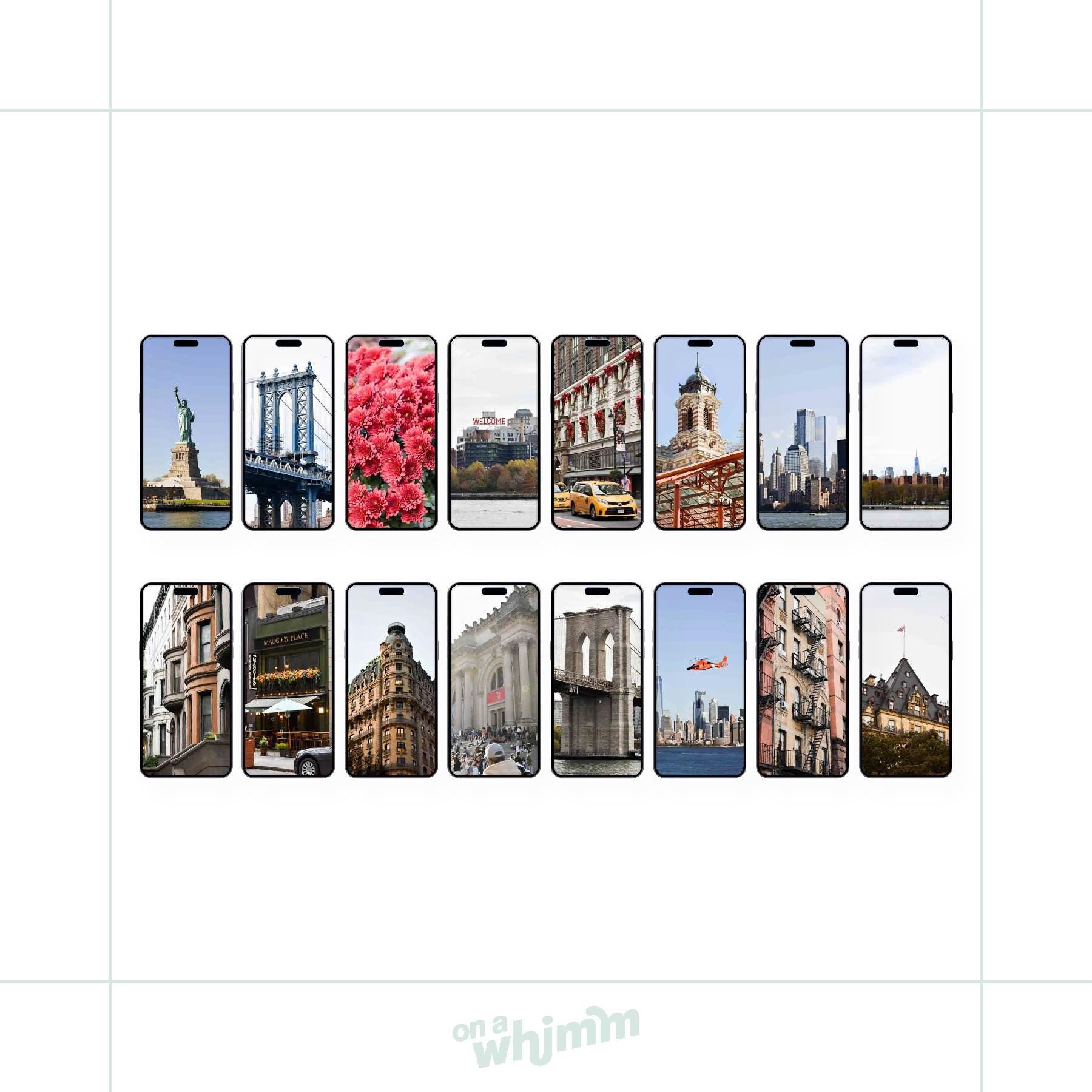 Phone Screensavers - New York City Bundle Pack - Digital Download