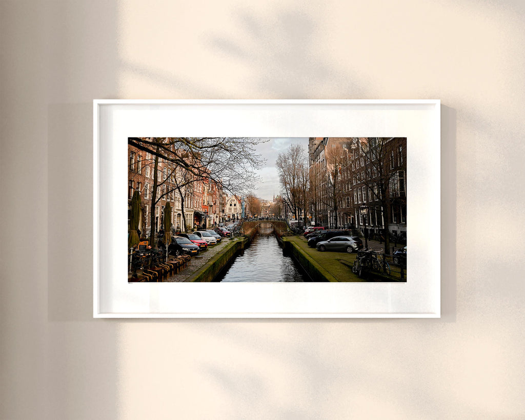 Canal at Sunset in Amsterdam, Digital Download