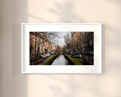 Canal at Sunset in Amsterdam, Digital Download