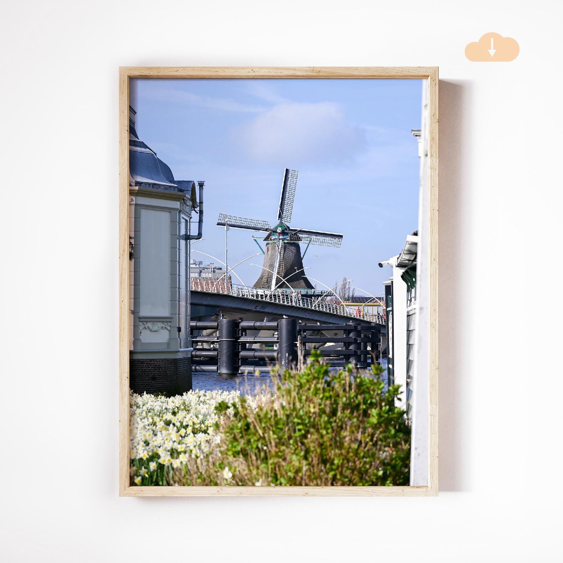 Windmill in the Netherlands, Digital Download
